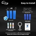 thumbnail image 5 of iSpring WGB32B-MKS 3-Stage Whole House Water Filtration System, Removes Iron, Manganese, Hydrogen Sulfide, Chlorine, and Sediment, 15 GPM Flow, w/ F3WGB32BMKS Replacement Filter Pack, 5 of 7