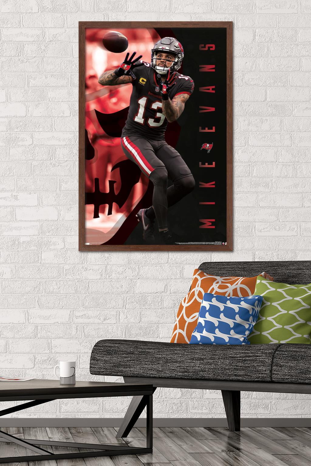 Mike Evans Poster Tampa Bay Buccaneers Football Art Drawing Illustrated  Print