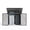 Gray, variant on Heavy-Duty Metal Outdoor Trash Can Storage Outdoor Storage Unit, 3x6 FT Garbage Bin Enclosure, Waterproof & Rust-Resistant, Lockable Chain Lid, Fits 2 Cans, Perfect for Garden, Backyard, Patio