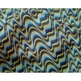 thumbnail image 3 of oneOone Silk Tabby Fabric Waves Flame Stitch_Printed Craft Fabric BTY 42 Inch Wide, 3 of 3