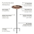 thumbnail image 4 of Good Directions Pure Copper Hanging Bird Bath, 13.5” Diameter, Features a Brass Chain, Bird Feeder, 4 of 5