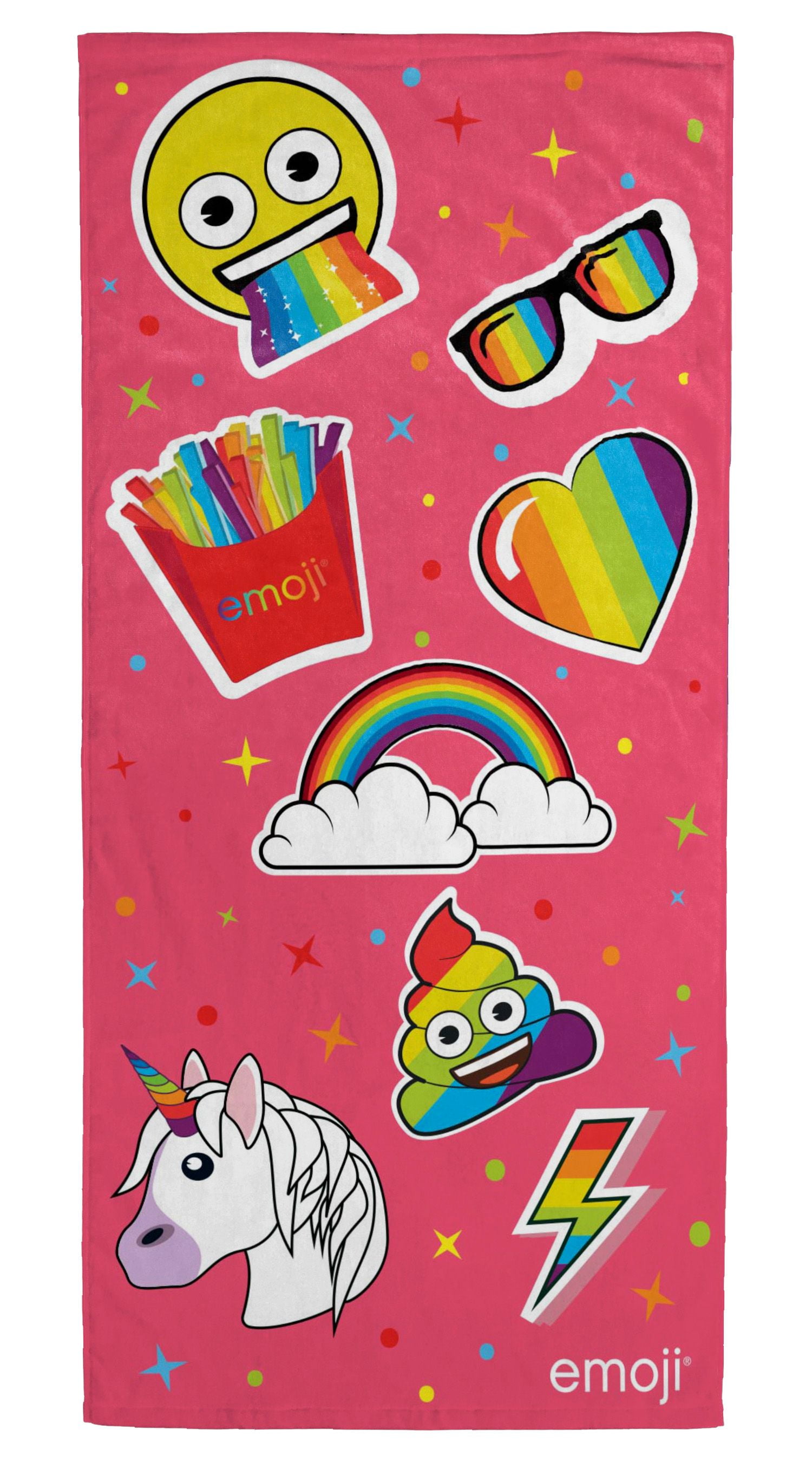 Emoji Rainbow Emojis Beach Towel