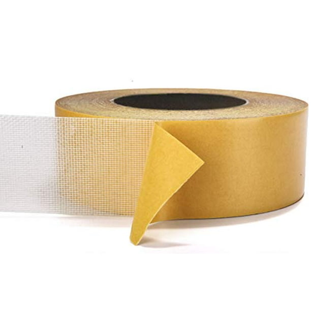 DoubleSided Carpet Tape 90 Feet, 2 Inches Wide Adhesive Keeps Rugs