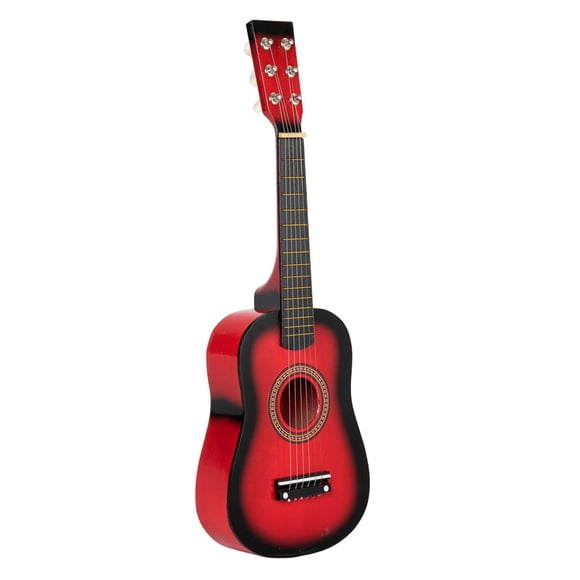 Guitarra para niños, práctica, profesional, con sonido claro, instrumentos musicales para practicar. Rojo