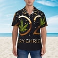thumbnail image 2 of Fotbe 2025 And Merry Christmas Camisa Hawaiana para Hombre Unisex – Camisa Casual de Verano con Botones de Manga Corta de Algodón y Lino,XX-Large, 2 of 7
