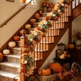 thumbnail image 4 of EWASWON Artificial Fall Maple Leaf Garland 68.9 Inch Thanksgiving Decor Hanging Vines for Fireplace Mantel Home Autumn Foliage, 4 of 6