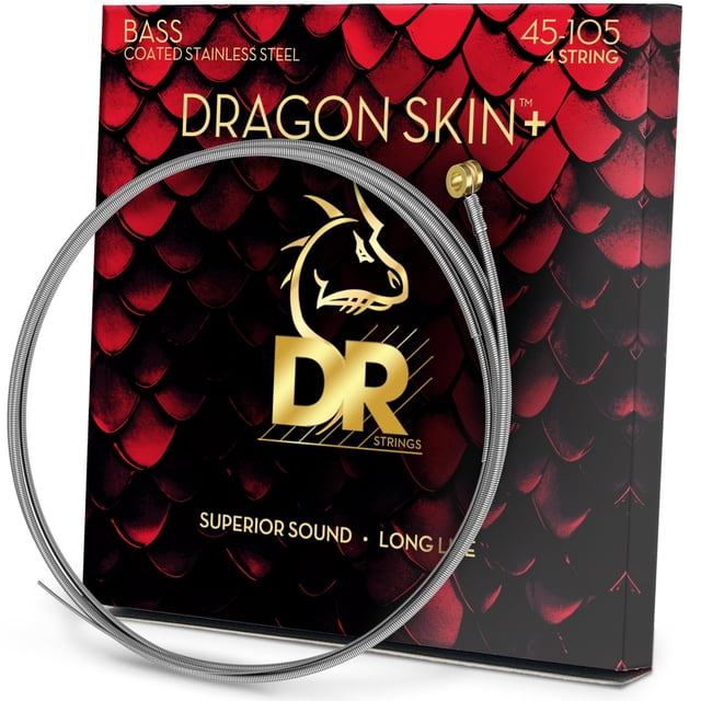 Cuerdas para Bajo DR Strings DRAGON SKIN+ Recubiertas DBS-45