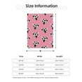 thumbnail image 4 of Throw Blanket for Couch Sofa and Bed, Artistic Cartoon Cow Print Head Super Soft Plush Throw Blanket, Fuzzy Cuteness Comfy Warm Washable Flannel Blanket & Throws for All Season 40"x30", 4 of 5