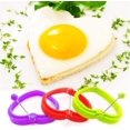 thumbnail image 5 of Silicone Egg Rings, 4pcs Non-Stick Egg Molds for Frying Eggs,Pancake Molds Egg Pod (Heart Shape), 5 of 5