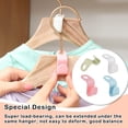 thumbnail image 4 of bedienty 30 Pieces ABS Clothes Hanger Connecting Hook Portable Detachable Replacement Space-saving Solid Color Home Connector Green, 4 of 6