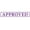 Purple, variant on Printtoo Approved Self Inking Rubber Stamp Pre-Inked Office Stamp- Home Office Business Stationery, Black- 42 x 9 mm