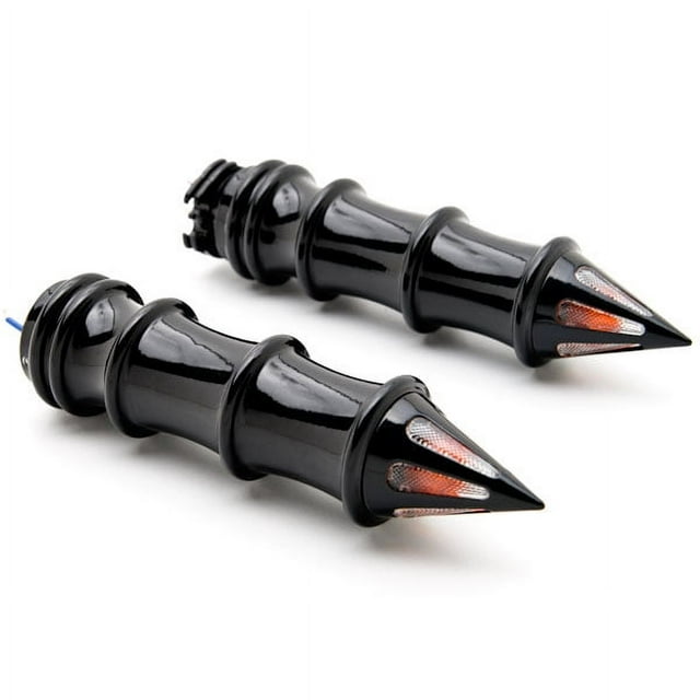 Krator Motorcycle Hand Grips 1 Inch Turn Signals Pair Compatible with Harley Davidson V-Rod Night Street V Rod