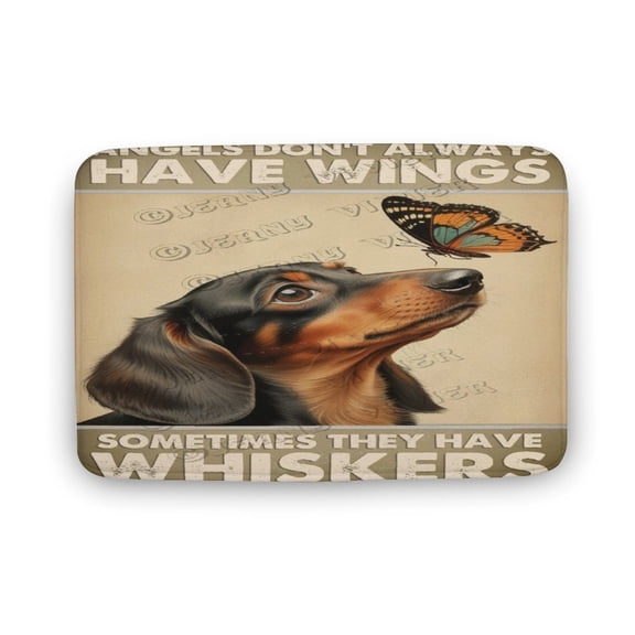 Dachshund Dog Funny Dog Bathroom Rugs Mat Pet Animal Bath Rugs Water Absorbent Non Slip Shower Mat Soft Microfiber Cute Bath Mats for Bathroom Decor 16"x24"