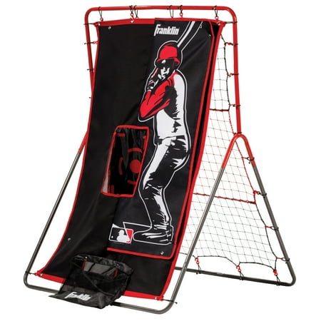 Franklin Sports Switch Hitter Baseball Pitching Target + Rebounder Net