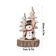 thumbnail image 3 of Adorno navideño de madera para escritorio, adorno de árbol de madera, decoración navideña para el hogar, elegante diseño de pino, árbol de escritorio plegable, base de soporte de metal, para, 3 of 9