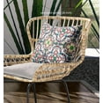 thumbnail image 2 of Green White Cloverleaf Indoor Outdoor Throw Pillow, 2 of 4