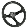 thumbnail image 2 of Volant de Course 350mm/14 Po pour Style 6- Volant de Course en Cuir Noir avec Klaxon, 2 of 8