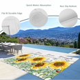 thumbnail image 4 of Fsddascl Sunflowers Outdoor Rug for Patio/Deck/Porch, Non-Slip Large Area Rug 4 x 6 Ft, Summer Botanical Floral Butterfly Wooden Indoor Outdoor Rugs Washable Area Rugs, Reversible Camping Rug Carpet, 4 of 5