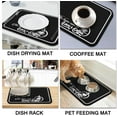 thumbnail image 2 of Coffee Bar Mat Rubber Dish Drying Mat For Kitchen Counter Coffee Mat for Home Bar Gift Kitchen Mat Coffee Bar Accessories Decorative Coffee Shop Chocolate Dish Drying Pad 18" X 24", 2 of 6