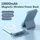 thumbnail image 2 of Banco de energía magnético de 10000mAh con soporte plegable, cargador inalámbrico rápido, batería externa de 15W, 22,5 W, PD, USB C, para iPhone 13 y Xiaomi, 2 of 4