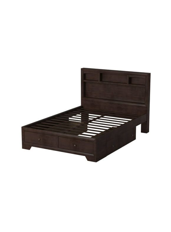 Madison II Queen Bed With Storage, Brown