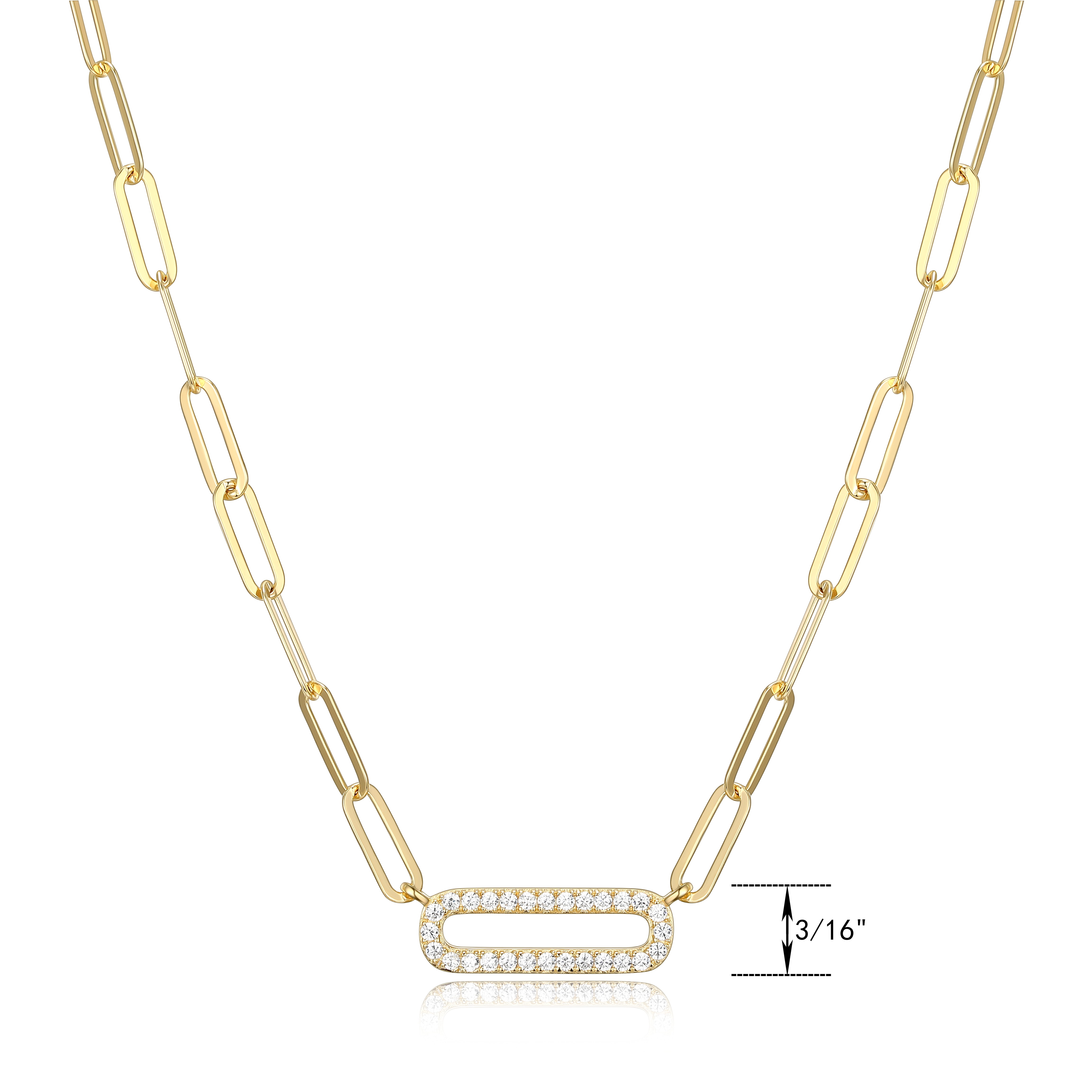 Diamond Paperclip Necklace – Reis-Nichols Jewelers
