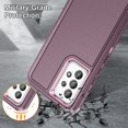 thumbnail image 6 of JTCASES for Samsung Galaxy A53 5G Case, Shockproof Anti-drop PC Frame Anti-slip Strip Silicone Back Shell Rugged Anti-scratch for Samsung Galaxy A53 5G (6.5" 2021) - Purple, 6 of 8
