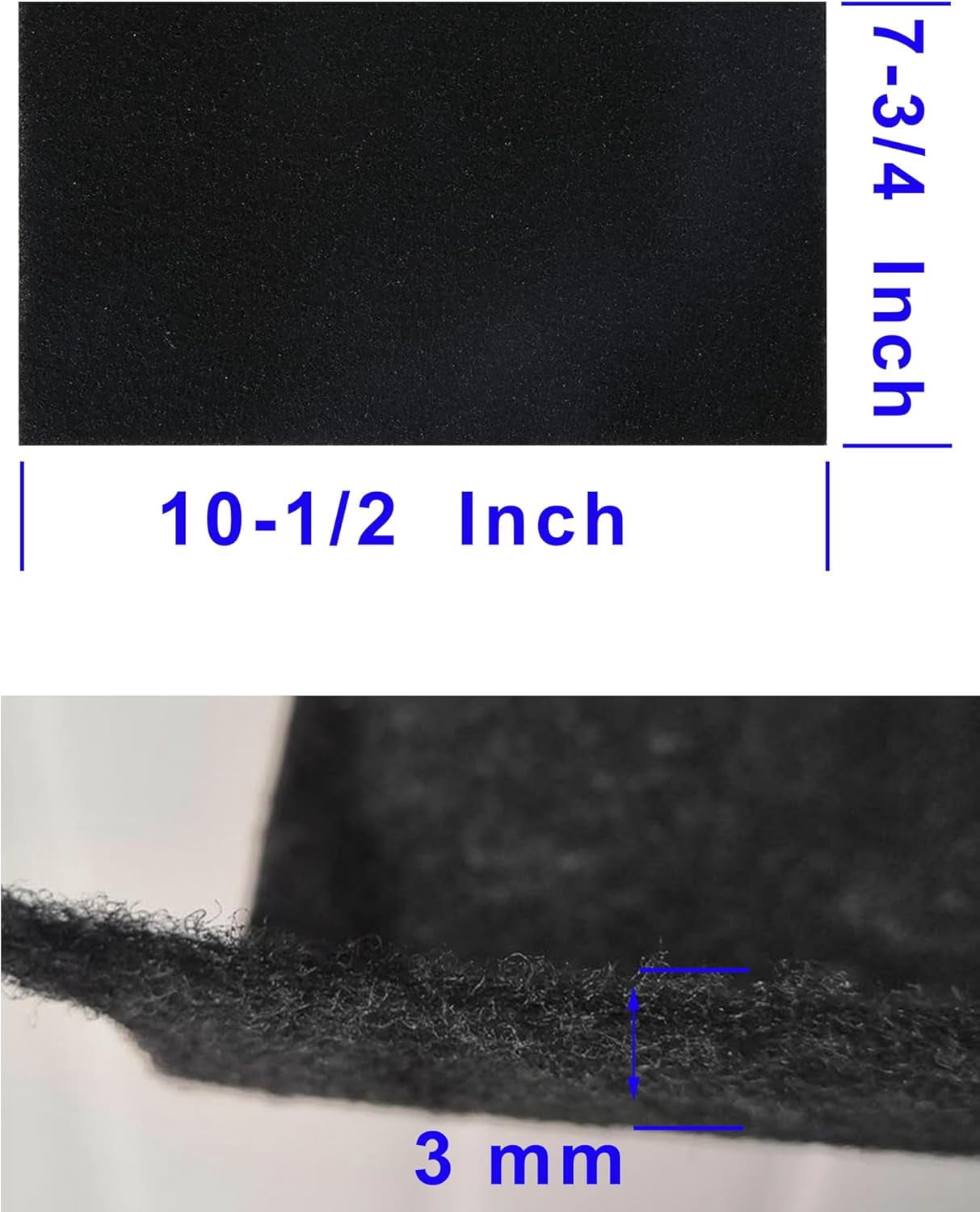 8 PCS Charcoal Filter for Range Hood 7.75" x 10.5" Replace Broan NuTone BP58，Compatible with Broan-NuTone Non-Duct 43000 Series Range Hood, Carbon Cloth Filter for Absorbing Fumes and Grease