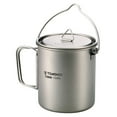 thumbnail image 3 of Ultralight 750ml Titanium Pot Portable Titanium Water Mug Cup with Lid and Foldable Handle Outdoor Camping Cooking Picnic, 3 of 7