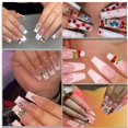 thumbnail image 3 of Colgantes de uñas COOSLIM con diamantes de imitación de cerezo rojo y rosa para decoración de uñas, 3 of 7