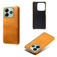 thumbnail image 2 of KAIYANG Funda protectora rígida de policarbonato con textura de piel sintética para Xiaomi Redmi Note 14 5G, color gris, naranja y multicolor, 2 of 4