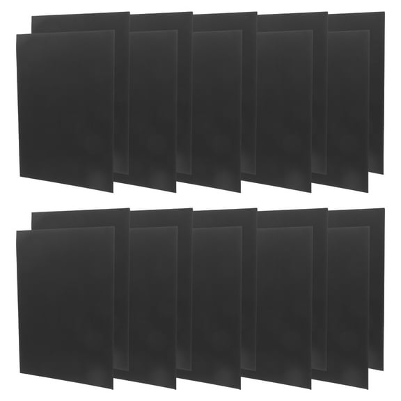 FRCOLOR  20 Pcs Card Stock Glossy Scrapbook Black Craft Paper Cardstock