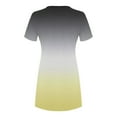 thumbnail image 3 of QIPOPIQ Robe Maxi Élégante pour Femmes Manches Courtes Tendance Col Rond Imprimé Chandail Robe d'Été Robe Offres 2023, 3 of 4