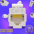 thumbnail image 5 of SkyQ RJ45 Ethernet Coupler Cat7,Cat6,Cat5 Inline Keystone Connector,Female to Female RJ45 Keystone Coupler for Patch Panel-Ethernet Wall Plate (White-10 Pack), 5 of 5