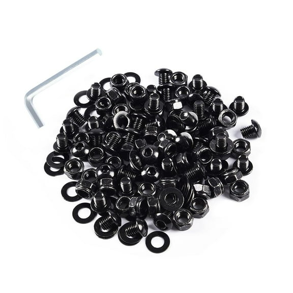 CROSSDESIGN Universal Fender Flare Hardware Kit Pocket Bolt Hardware Kit Black