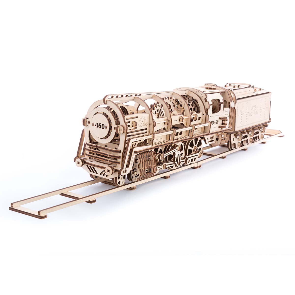 UGEARS 460 Locomotive With Tender Mechanical Wooden 3d Model Utg0011 for sale online 