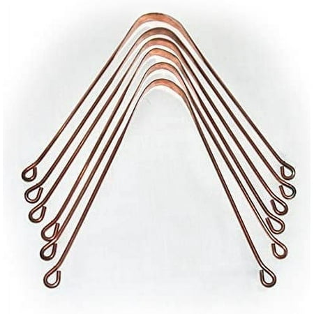 Wonder Care – 100% Copper Tongue Scraper Tongue cleaner Ayurvedic for Optimal Oral Hygiene (6Pcs Round+Pouch)