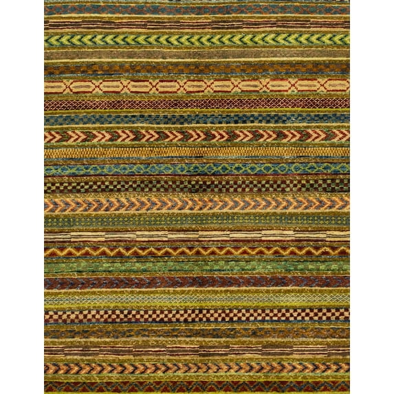 Ahgly Company Machine Washable Indoor Rectangle Abstract Red Brown Area Rugs, 4' x 6'