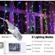 thumbnail image 2 of Elegante cadena de luces de hadas, luces de carámbanos navideñas, diseño extensible para decoración de exteriores, 8 modos con función de memoria para luces de hadas de interior, luces decorativas, 2 of 6