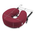 thumbnail image 6 of Saloniture Adjustable Massage Table Face Cradle and Pillow 3" Foam - Burgundy, 6 of 7