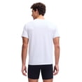 thumbnail image 4 of Under Armour Camiseta para hombre, pack de 2 – Performance Cotton Undershirts, lisa, cuello redondo, stretch Blanco 3XL (XXX-Large), 4 of 5