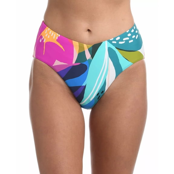 La Blanca Women's Eclectic V Front Swim Bottoms Blue Size 8