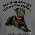thumbnail image 3 of CafePress - Black Lab Vs Wife - Mens Comfort Colors Shirt, 3 of 5