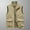 Khaki, variant on jjayotai Mens Coat Jacket Clearance Men's Sleeveless Quick-drying Work Clothes Jacket Solid Color Stand-up Collar Zipper Vest Waistcoat