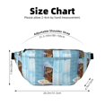 thumbnail image 3 of Naloa Funny Cat Taking a Bath Print Running Belts for Men Women,Running Fanny Pack with 2-Zipper Pockets,Waterproof Waist Pack for Travel Hiking Running Outdoor Sports, 3 of 8