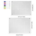 thumbnail image 2 of 1 Set of Acrylic Sheet Clearance! Acrylic Calendar Magnetics Board for Fridge Reusable Magnetics Planning Whiteboard Workout Board for Refrigerator Includes 6 Markers with Calendar Board 6Ml, 2 of 8