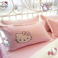 thumbnail image 2 of Hello Kitty Cartoon Embroider Pillow Case My Lux Decor Round, 2 of 14