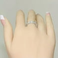 thumbnail image 6 of Fashion Band Jewelry 925 Silver Ring Cubic Zircon Anniversary Gift Sz 6-10, 6 of 8