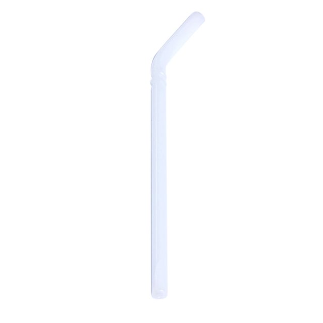 Pajas de beber de de borosilicato reutilizables amistosas , principal curvado doblado Blanco Sunnimix Pajitas curvadas