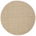 thumbnail image 1 of Safavieh Natural Fiber Collection NF114J Basketweave Natural and Ivory Seagrass Round Area Rug (10' Diameter, 1 of 2